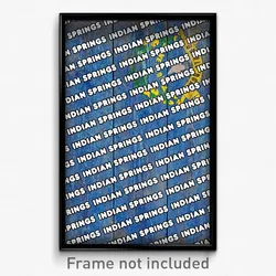 Indian Springs Nevada Poster (NV City Souvenir 11x17 Town Print)