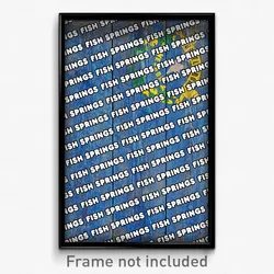 Fish Springs Nevada Poster (NV City Souvenir 11x17 Town Print)
