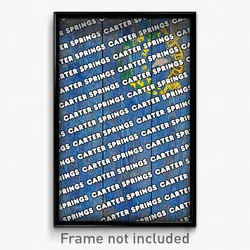 Carter Springs Nevada Poster (NV City Souvenir 11x17 Town Print)