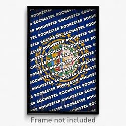 Rochester New Hampshire Poster (NH City Souvenir 11x17 Town Print)