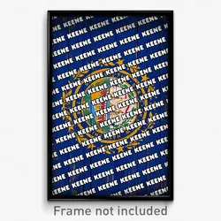 Keene New Hampshire Poster (NH City Souvenir 11x17 Town Print)