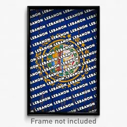 Lebanon New Hampshire Poster (NH City Souvenir 11x17 Town Print)
