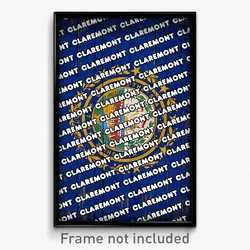 Claremont New Hampshire Poster (NH City Souvenir 11x17 Town Print)