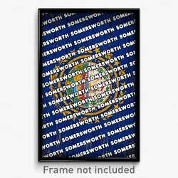 Somersworth New Hampshire Poster (NH City Souvenir 11x17 Town Print)