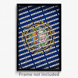 Suncook New Hampshire Poster (NH City Souvenir 11x17 Town Print)