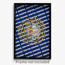 Center Ossipee New Hampshire Poster (NH City Souvenir 11x17 Town Print)