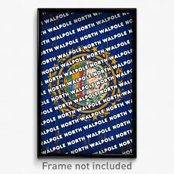North Walpole New Hampshire Poster (NH City Souvenir 11x17 Town Print)