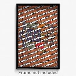 Camden New Jersey Poster (NJ City Souvenir 11x17 Town Print)