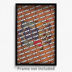 West New York New Jersey Poster (NJ City Souvenir 11x17 Town Print)