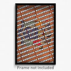 Ridgewood New Jersey Poster (NJ City Souvenir 11x17 Town Print)