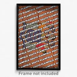 South Plainfield New Jersey Poster (NJ City Souvenir 11x17 Town Print)