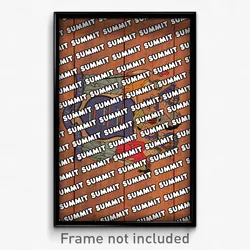 Summit New Jersey Poster (NJ City Souvenir 11x17 Town Print)