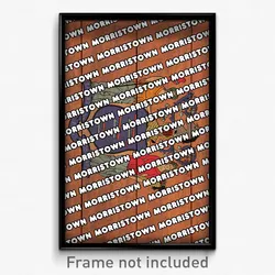 Morristown New Jersey Poster (NJ City Souvenir 11x17 Town Print)