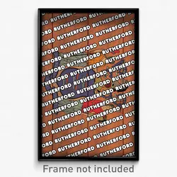 Rutherford New Jersey Poster (NJ City Souvenir 11x17 Town Print)