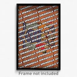 Springdale New Jersey Poster (NJ City Souvenir 11x17 Town Print)