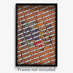 Asbury Park New Jersey Poster (NJ City Souvenir 11x17 Town Print)