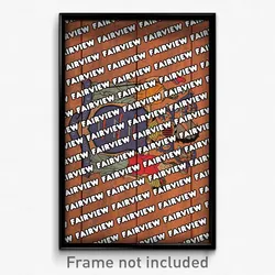 Fairview New Jersey Poster (NJ City Souvenir 11x17 Town Print)