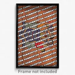 Hammonton New Jersey Poster (NJ City Souvenir 11x17 Town Print)