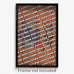 Hopatcong New Jersey Poster (NJ City Souvenir 11x17 Town Print)