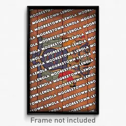 Moorestown-Lenola New Jersey Poster (NJ City Souvenir 11x17 Town Print)