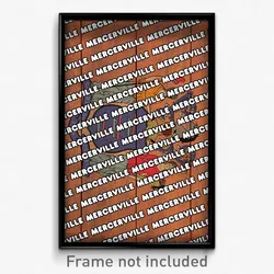 Mercerville New Jersey Poster (NJ City Souvenir 11x17 Town Print)