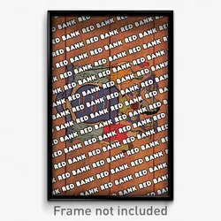 Red Bank New Jersey Poster (NJ City Souvenir 11x17 Town Print)