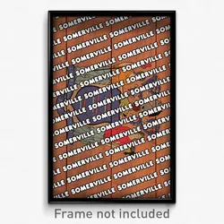Somerville New Jersey Poster (NJ City Souvenir 11x17 Town Print)