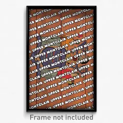 Upper Montclair New Jersey Poster (NJ City Souvenir 11x17 Town Print)