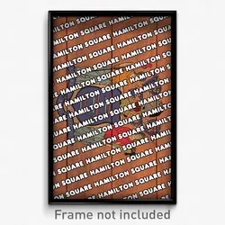 Hamilton Square New Jersey Poster (NJ City Souvenir 11x17 Town Print)