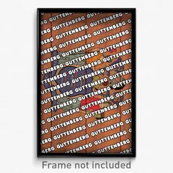 Guttenberg New Jersey Poster (NJ City Souvenir 11x17 Town Print)