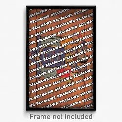 Bellmawr New Jersey Poster (NJ City Souvenir 11x17 Town Print)
