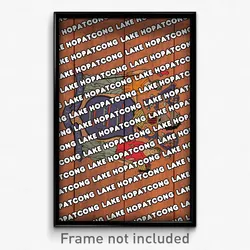 Lake Hopatcong New Jersey Poster (NJ City Souvenir 11x17 Town Print)