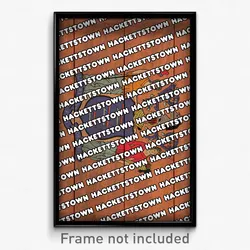 Hackettstown New Jersey Poster (NJ City Souvenir 11x17 Town Print)