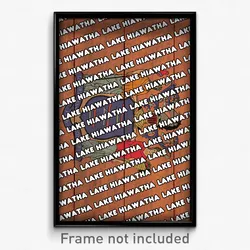 Lake Hiawatha New Jersey Poster (NJ City Souvenir 11x17 Town Print)