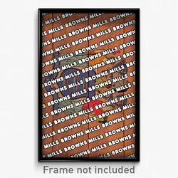 Browns Mills New Jersey Poster (NJ City Souvenir 11x17 Town Print)