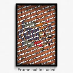 White Meadow Lake New Jersey Poster (NJ City Souvenir 11x17 Town Print)