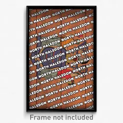 North Haledon New Jersey Poster (NJ City Souvenir 11x17 Town Print)