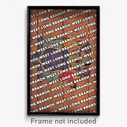 West Long Branch New Jersey Poster (NJ City Souvenir 11x17 Town Print)