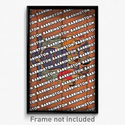 Barrington New Jersey Poster (NJ City Souvenir 11x17 Town Print)