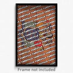 Yardville New Jersey Poster (NJ City Souvenir 11x17 Town Print)