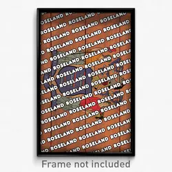 Roseland New Jersey Poster (NJ City Souvenir 11x17 Town Print)