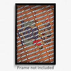 Woodcliff Lake New Jersey Poster (NJ City Souvenir 11x17 Town Print)