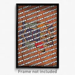 Hightstown New Jersey Poster (NJ City Souvenir 11x17 Town Print)