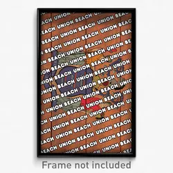 Union Beach New Jersey Poster (NJ City Souvenir 11x17 Town Print)