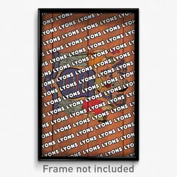Lyons New Jersey Poster (NJ City Souvenir 11x17 Town Print)