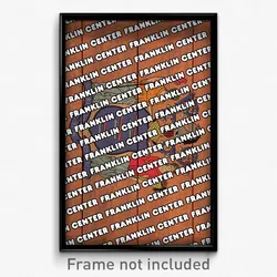 Franklin Center New Jersey Poster (NJ City Souvenir 11x17 Town Print)