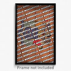 Morganville New Jersey Poster (NJ City Souvenir 11x17 Town Print)