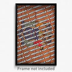East Freehold New Jersey Poster (NJ City Souvenir 11x17 Town Print)