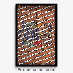 Spring Lake Heights New Jersey Poster (NJ City Souvenir 11x17 Town Print)
