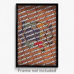 Leisure Village East New Jersey Poster (NJ City Souvenir 11x17 Town Print)